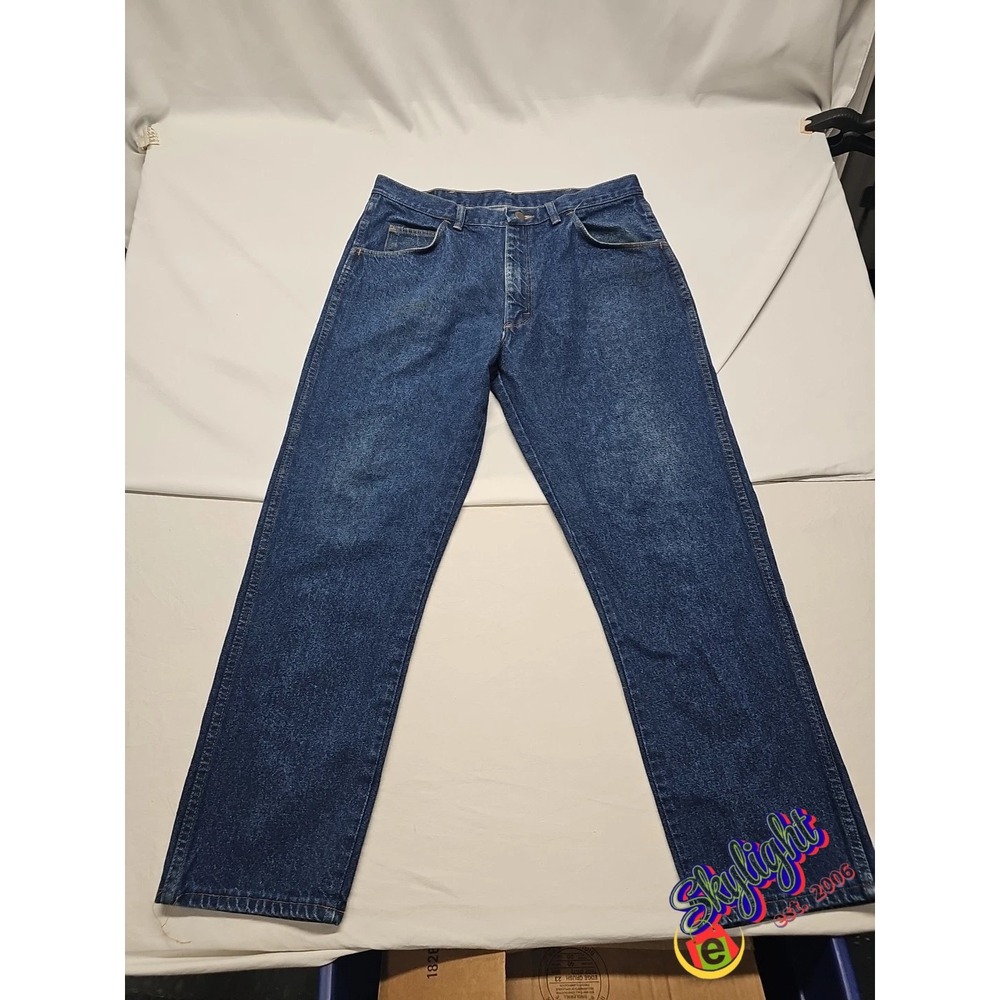 Wrangler Men's Blue Rugged Wear Denim Jeans Workwear Western Chore Farm 36x30